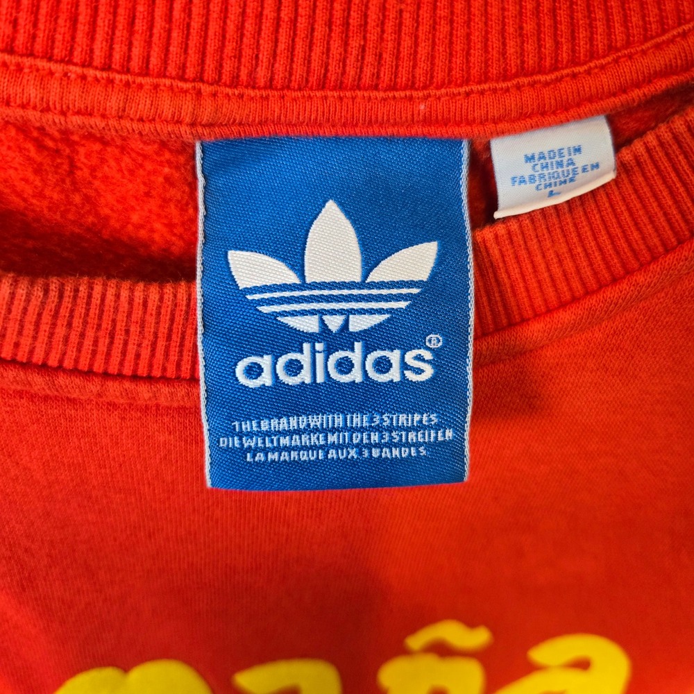 2011 Adidas Originals Mens Espana Spain Red Sweatshirt Size L, World Cup Soccer - Picture 7 of 7